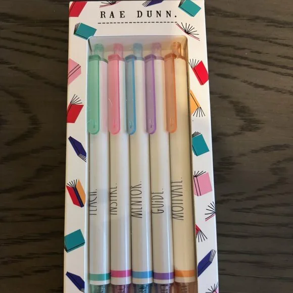 NIB Rae Dunn Gel Pens 5pcs - Picture 1 of 2